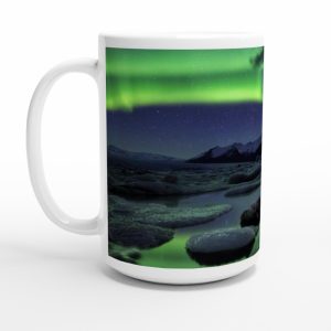 northern lights coffee mug