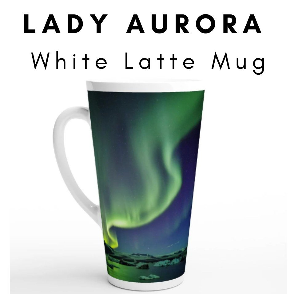 Northern lights latte mug