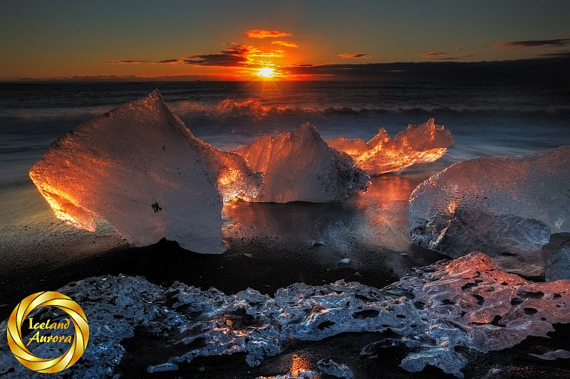 Glacier Ice Dawn