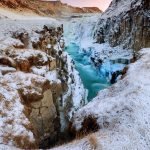 Gullfoss canyon winter