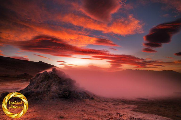 Fumarole steam lenticular sky