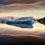 Glacier lagoon Reflection