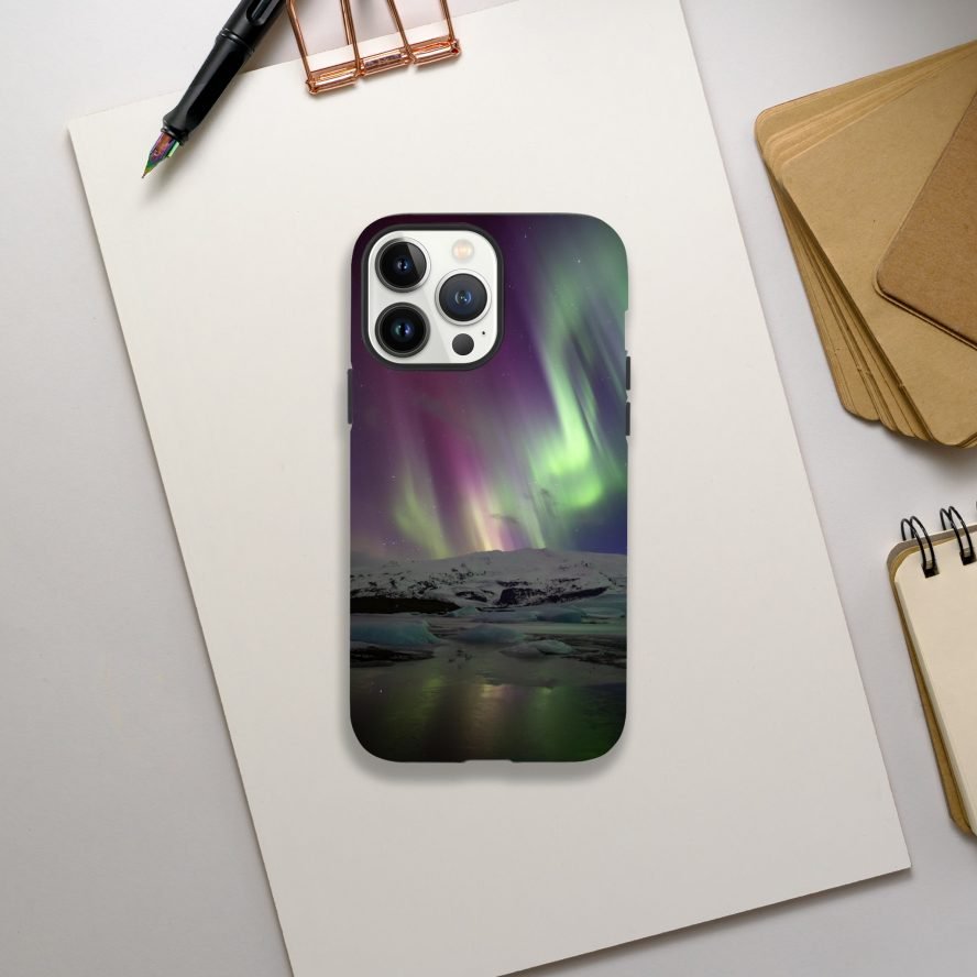 Northern lights tough phone case