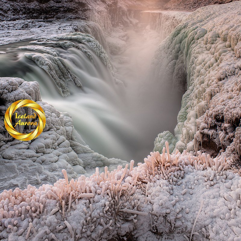 Gullfoss Waterfall Square