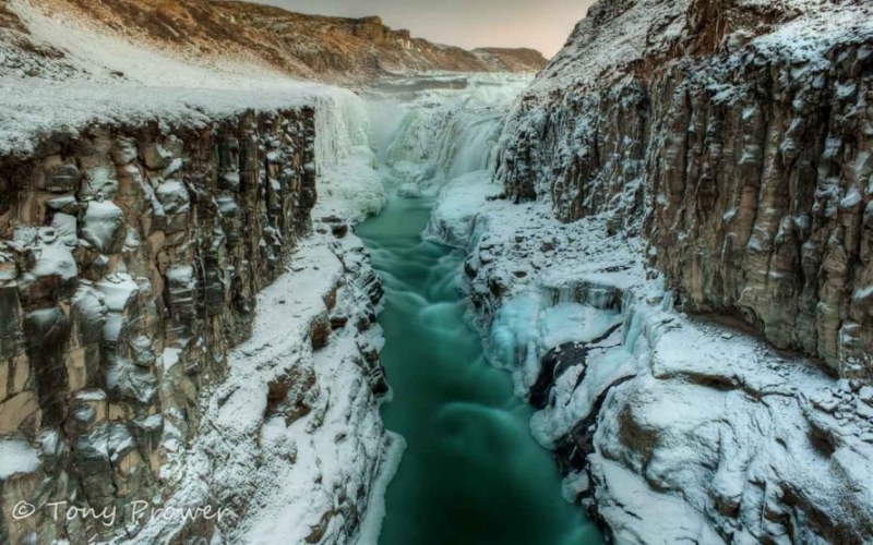 Gullfoss canyon