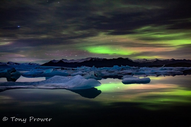 Cloudy night aurora