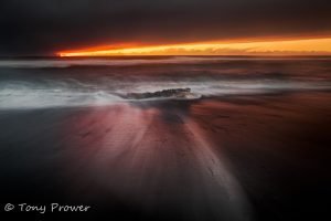 ice beach long exposure