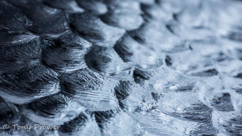 Glacier ice textures