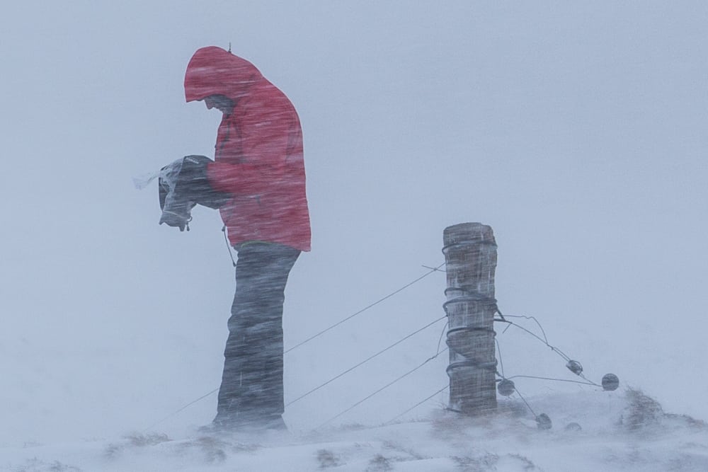 blizzard photography Iceland