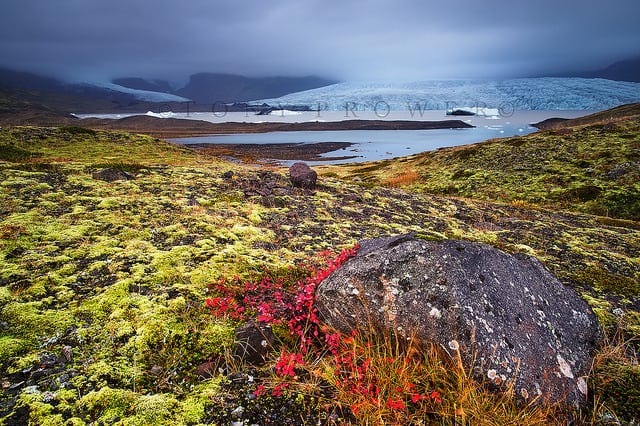 Glacier landscape photography