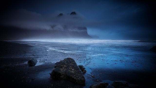 Vestrahorn blue hour photography