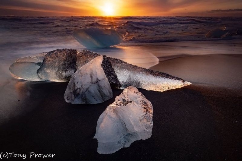 Diamond Ice Beach + Lightroom Graduated Filter