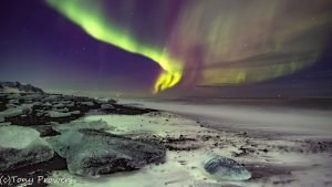 Northern Lights Ice Beach