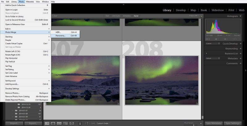 Lightroom Panorama
