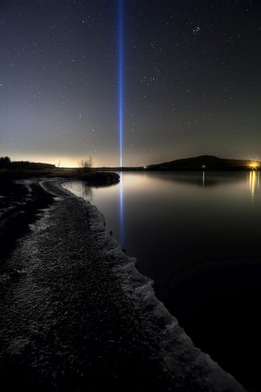 Reykjavik peace light