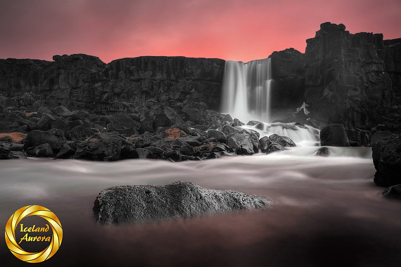 Oxararfoss Waterfall