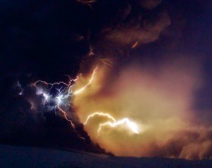 slow shutter Iceland volcano