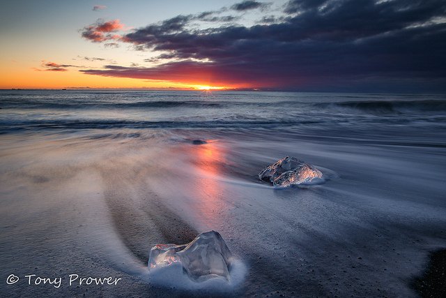 Magic Cloth Ice Beach – Long Exposure Photography Video