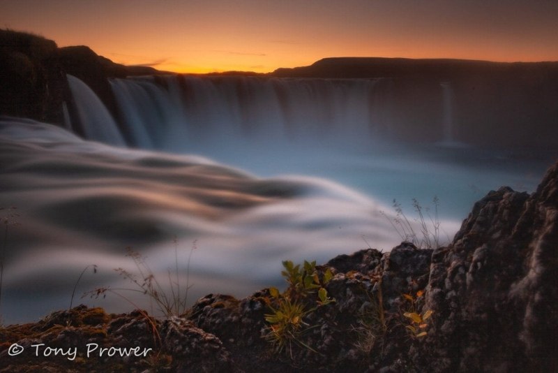 GoÃ°afoss Waterfall – 175 Second Long Exposure Photography