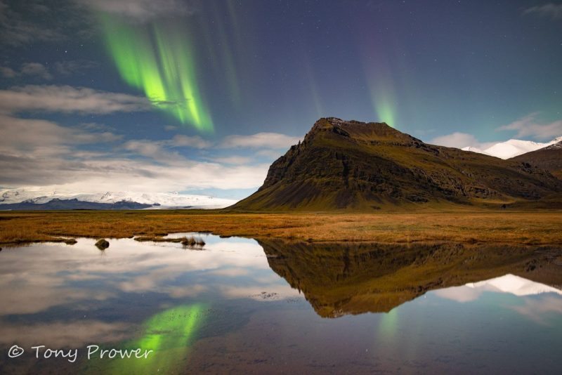 High Key Night Photography – Full Moon Aurora Borealis - Nature