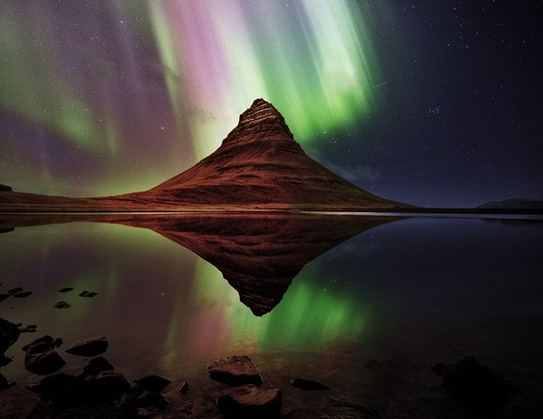 Kirkjufell northern lights print