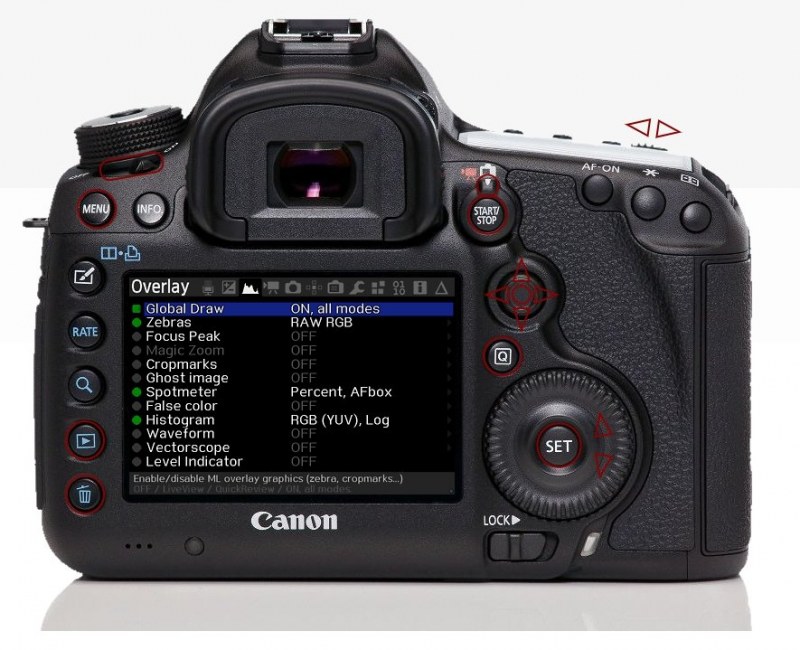 Canon EOS with Magic Lantern Firmware