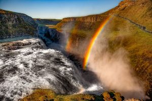 Gullfoss Rainbow on a Golden Circle Self-Drive