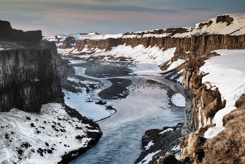 Dettifoss canyon Jökulsárgljúfur