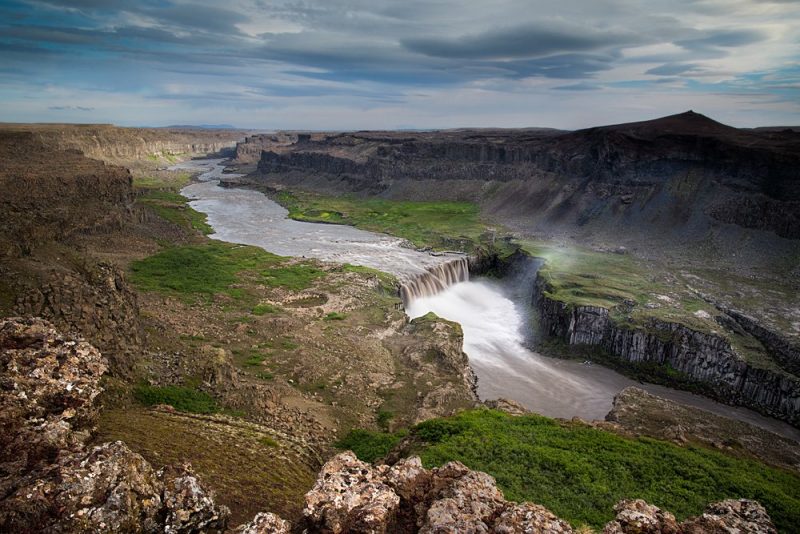 Hafragilsfoss waterfall North Iceland