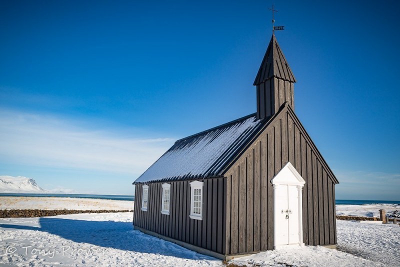 Budir Church with snow