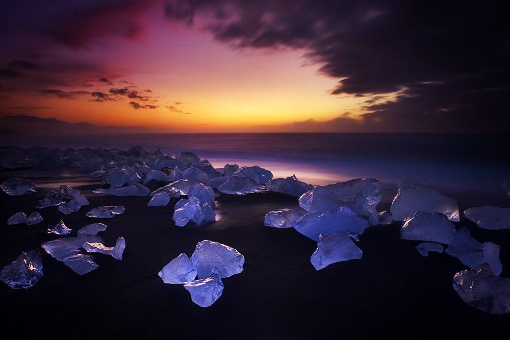 Jökulsarlon ice beach