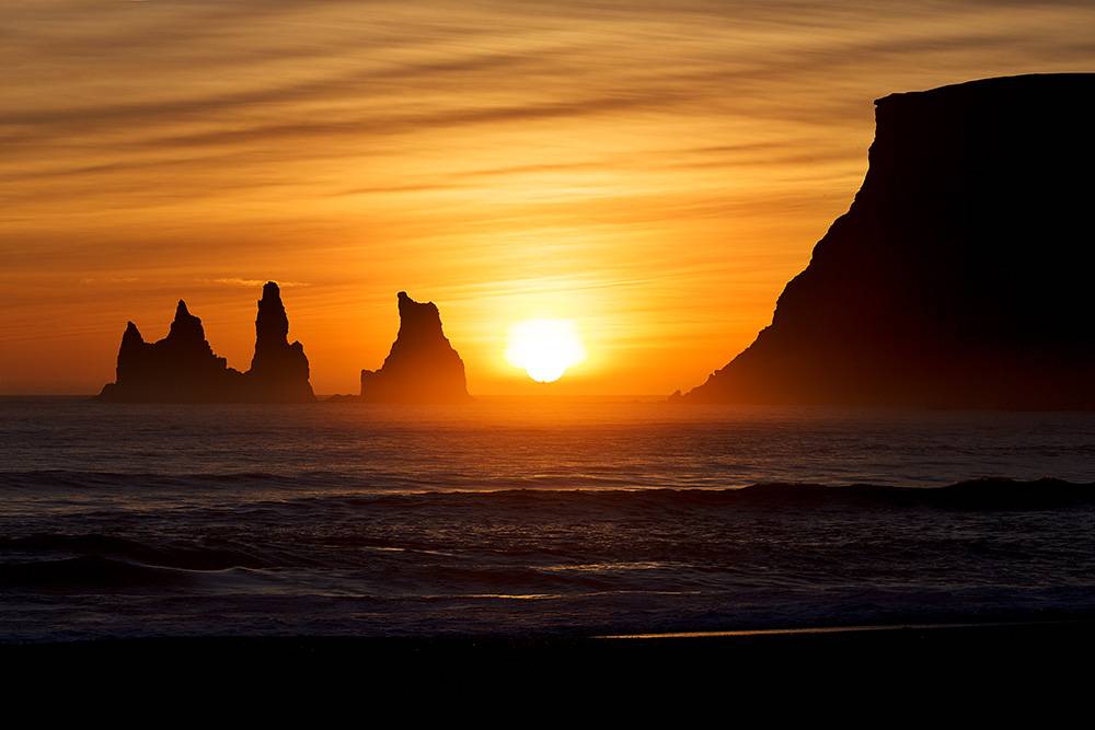 Reynisdrangar sea stacks