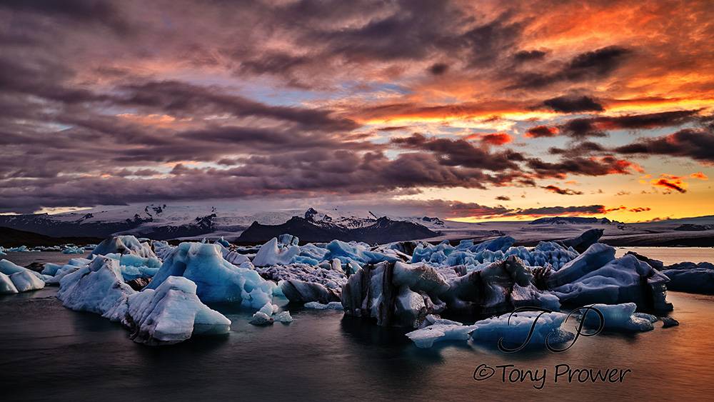 Jokulsarlon Summer Sunset