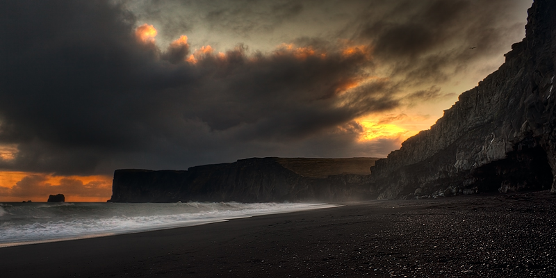 Kirkjufjara Beach at Dyrholaey