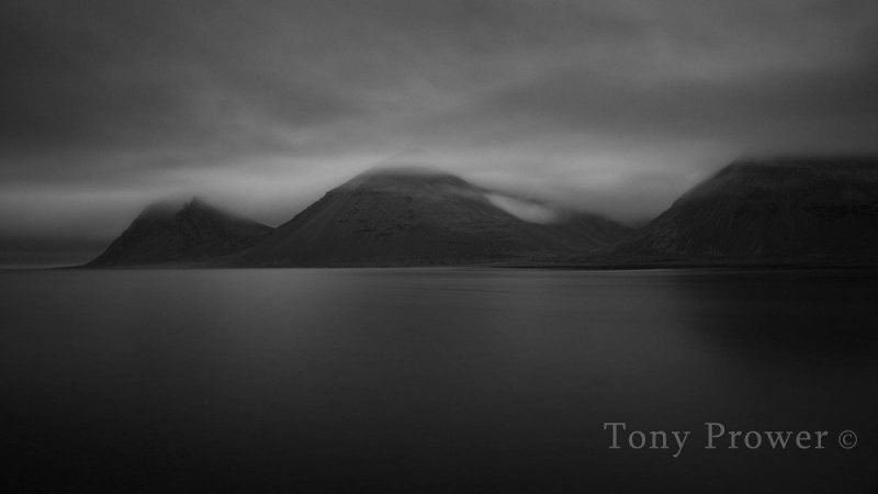 Brunahorn Mountain East Iceland mono landscape