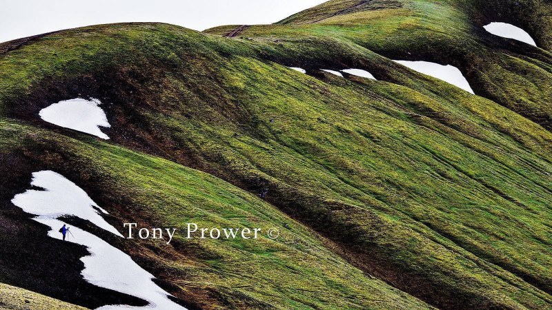 Travel photographer at Landmannalaugar