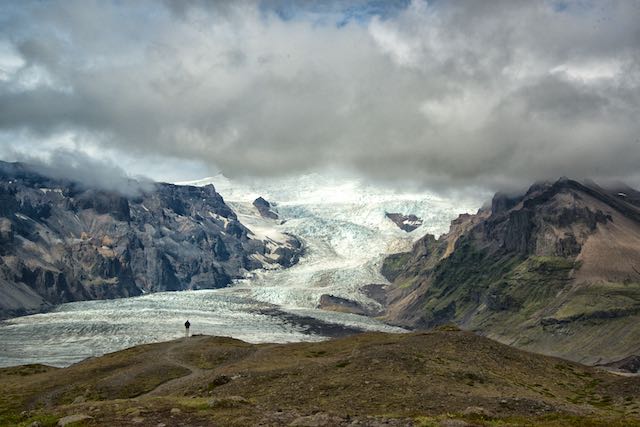 Kviárjökull glacier