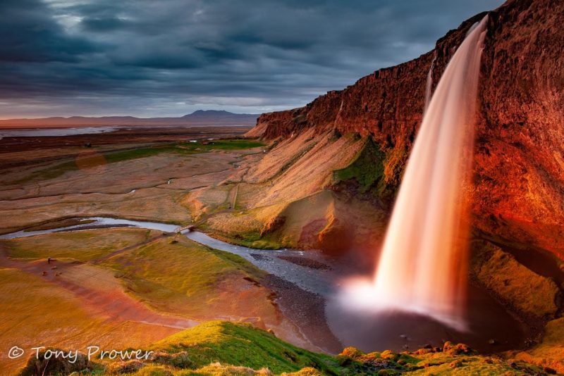 Seljalandsfoss Waterfall, south coast of Iceland 