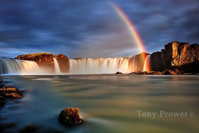 Godafoss Summer rainbow