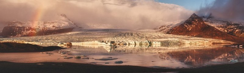 Fjallsárlón Panorama Photo