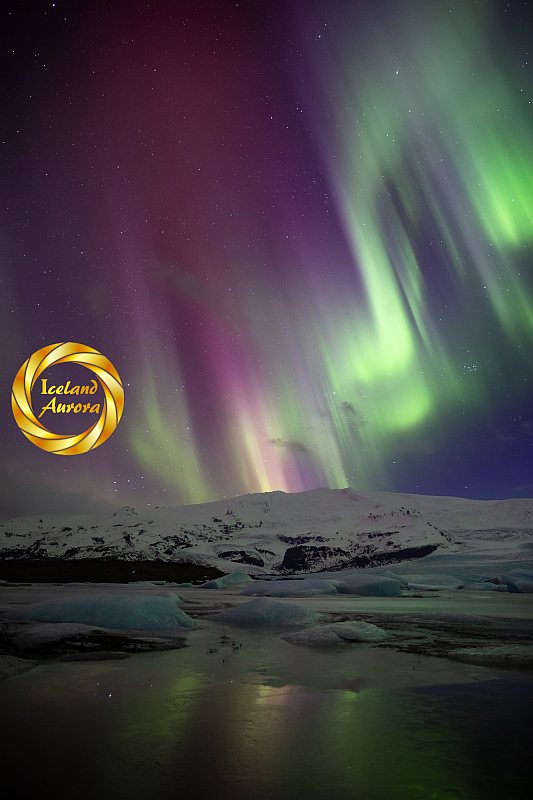 Fjallsárlón Northern Lights