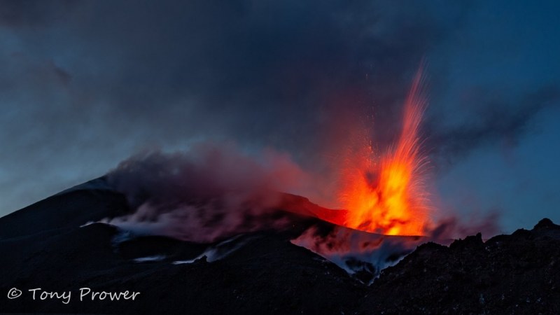 Volcano - crater eruption 2010