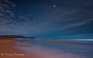 Red Sands and full moon