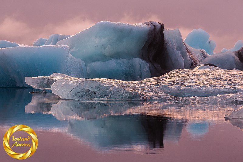 Pink Glacier Lagoon