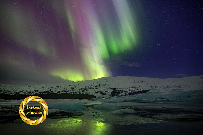 Fjallsárlón Northern Lights