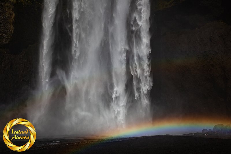 Rainbow at Skogafoss waterfall