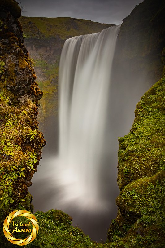 Skogafoss waterfall summer