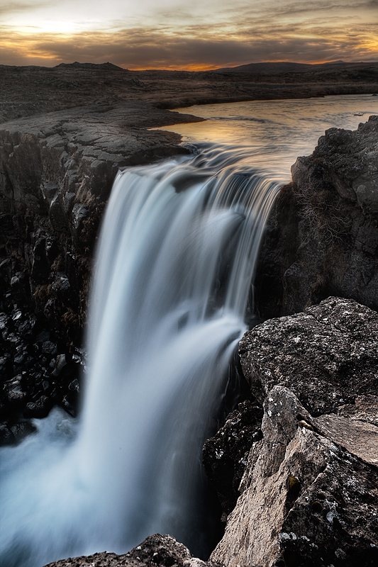 Photo from the top of Öxarárfoss Waterfall