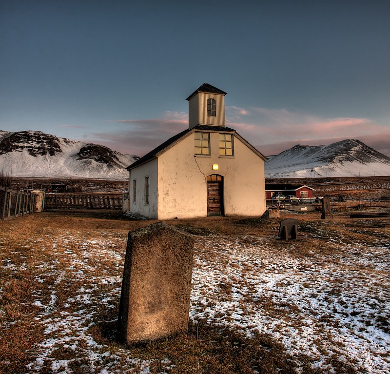 Saubærkirkja in Kjalarnes.