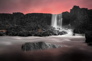 Oxararfoss Waterfall